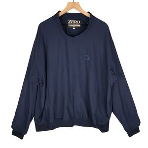 Zero Restriction Golf Outerwear Mens XXL Blue Windbreaker Long Sleeve Pullover